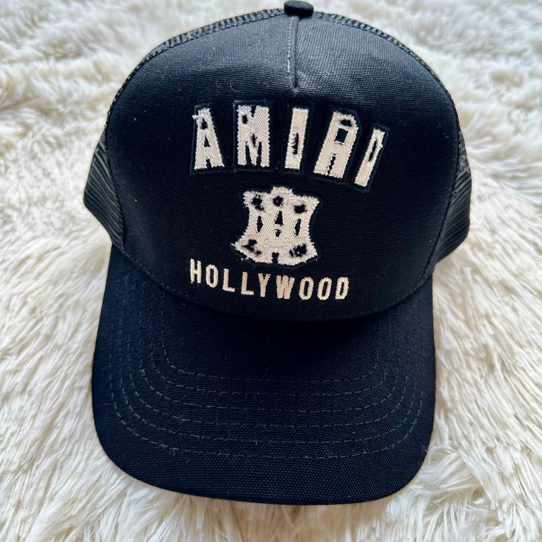 AMIRI ブラックメッシュバックキャップ 新品タグ付き