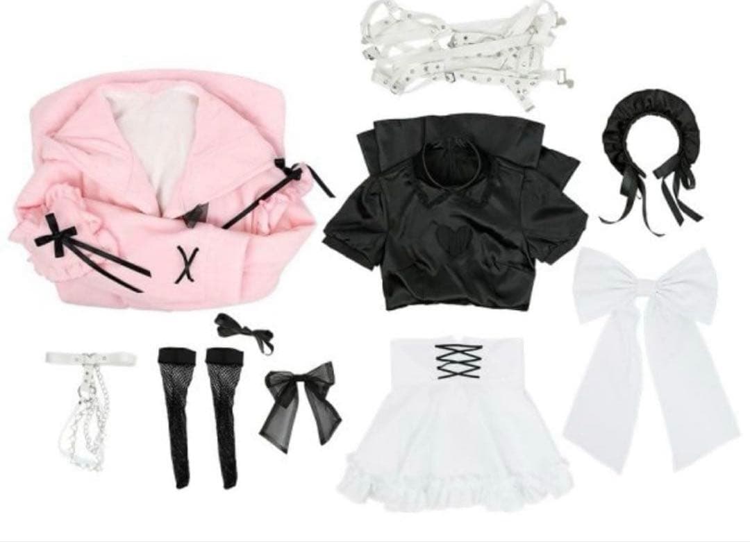 魔界ノりりむ コスプレ 衣装 靴 ウィッグ 耳 等のフルセット