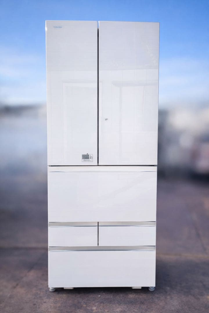 TOSHIBA 冷蔵庫 458L 4ドア フレンチドア LED 2016年製