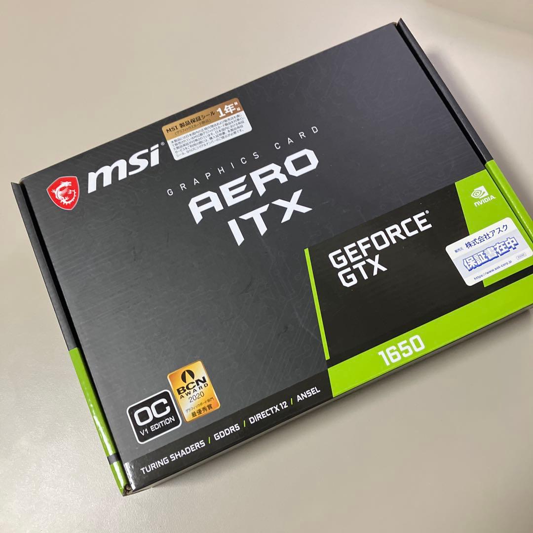 MSI AERO ITX 4GB GDDR5 GTX1650 OCv1 中古品