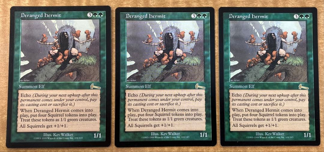 【3枚セット】錯乱した隠遁者　マジック：ザ・ギャザリング