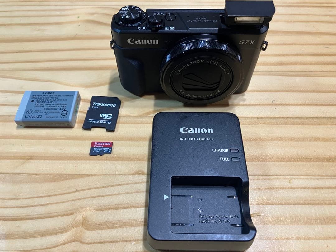 Canon PowerShot G7X Mark II 本体　バッテリー　充電器