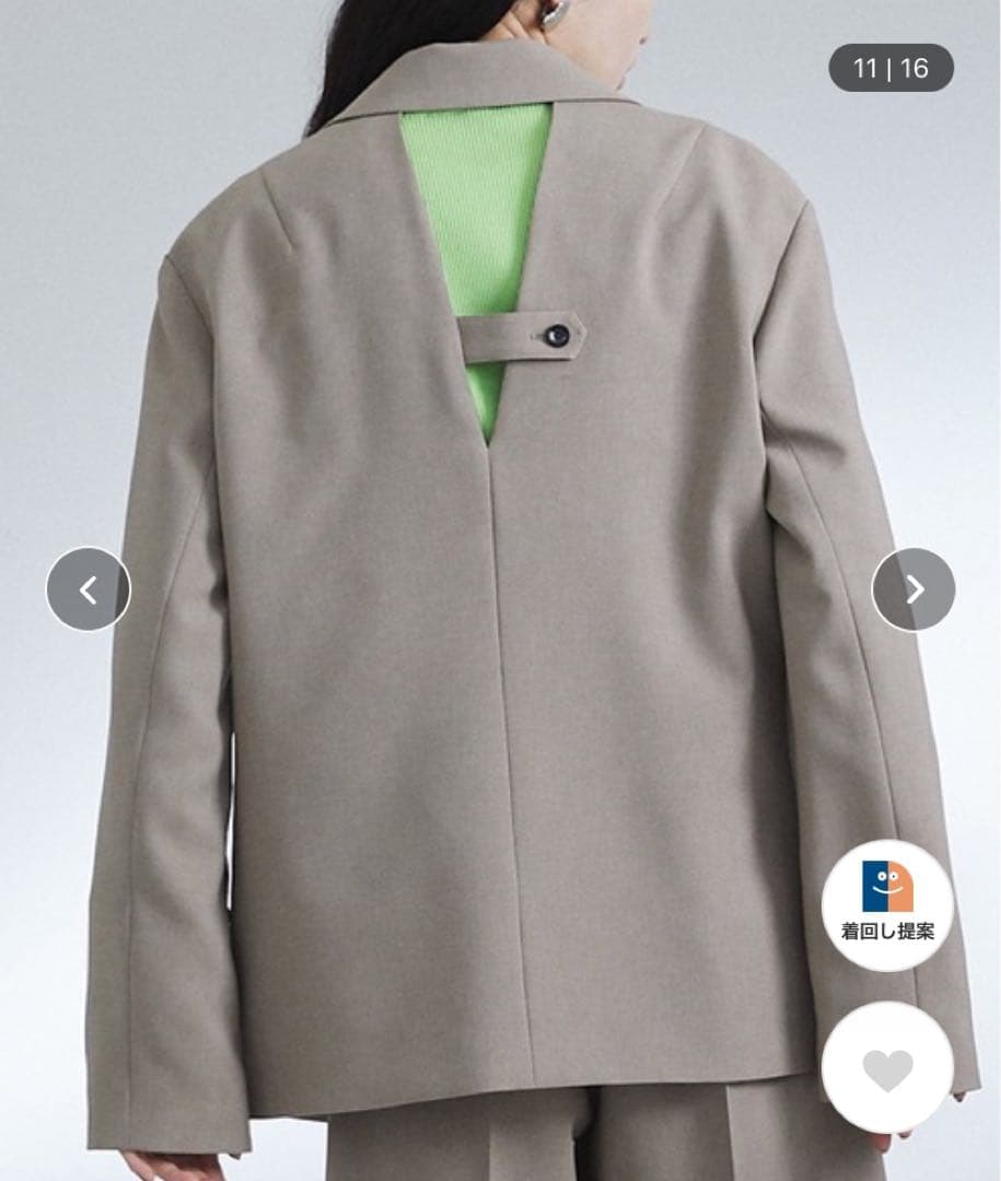 【UNITED TOKYO】オーバーレイヤースリットジャケット【美品・特価⭐️】