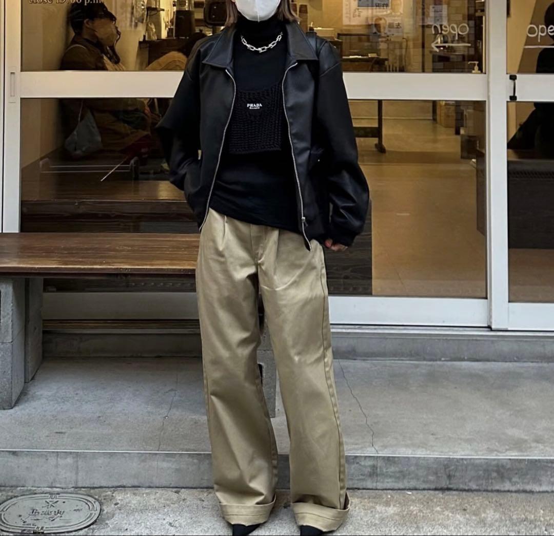 ok.soon×dickies wide chino Newカラー