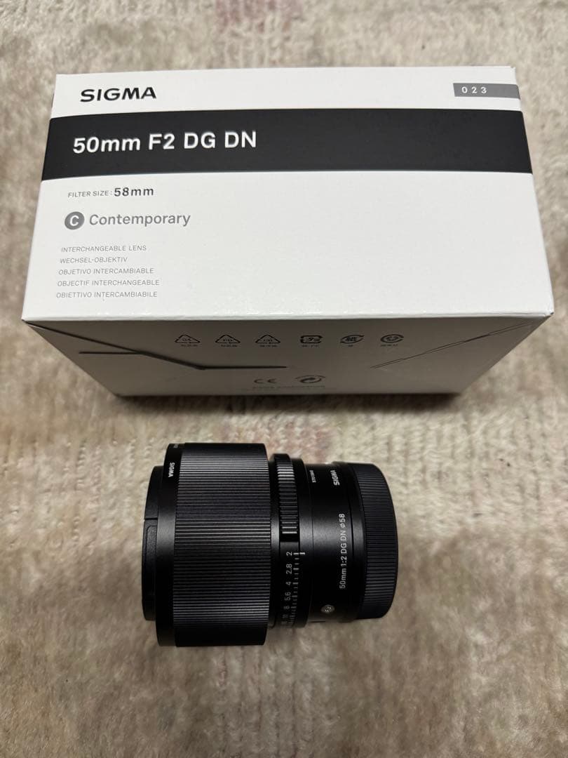 SIGMA 50mm F2 DG DN レンズ Lマウント（新品同様）