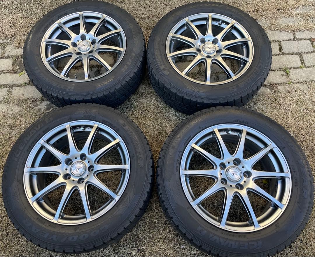 ★ ヴェルファイアで使用スタッドレスアイスナビ6 ホイール4本セット　くま