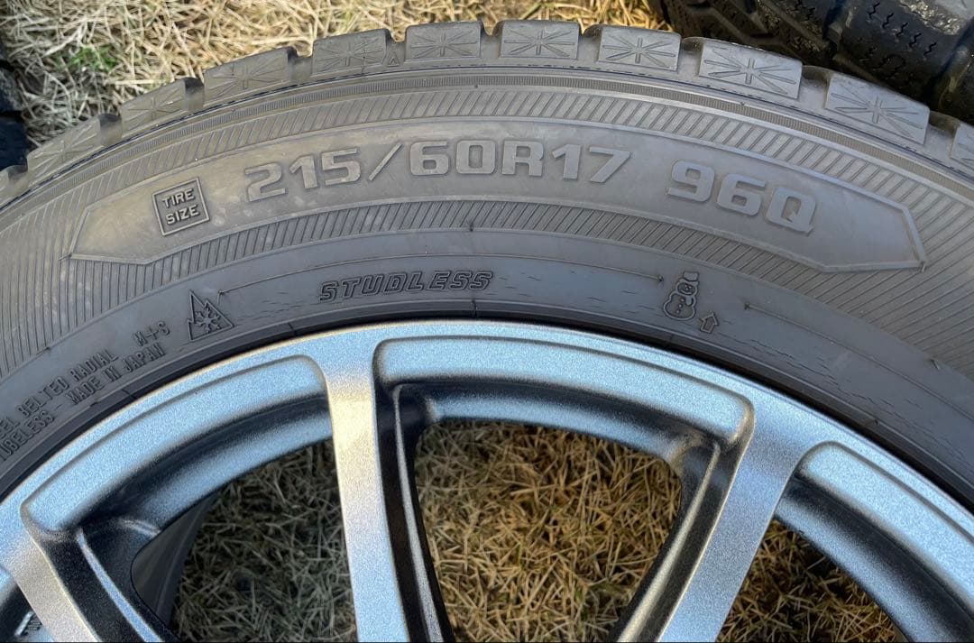 ★ ヴェルファイアで使用スタッドレスアイスナビ6 ホイール4本セット　くま