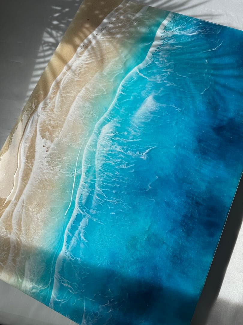 レジンアート　海アート　BIGパネル　オーシャンアート　インテリアパネル