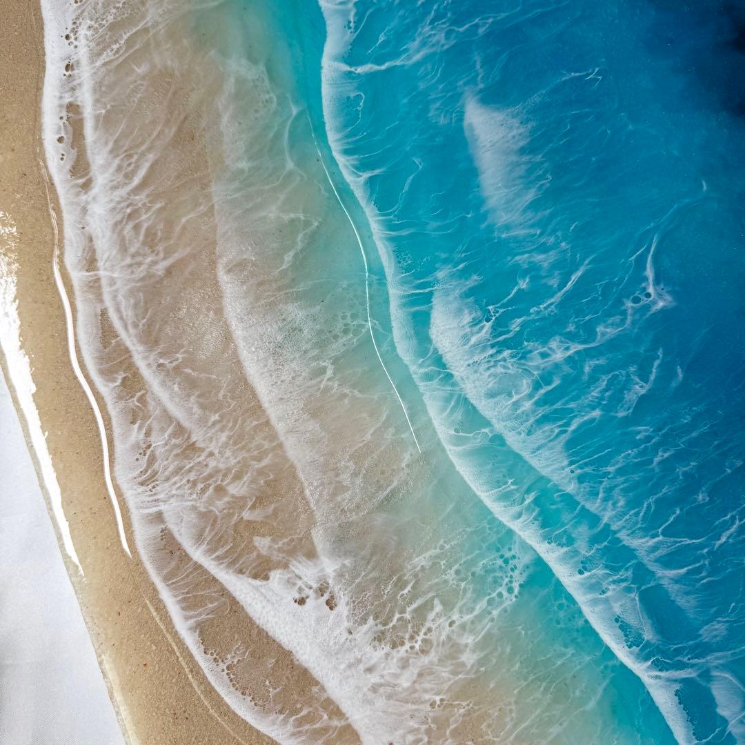 レジンアート　海アート　BIGパネル　オーシャンアート　インテリアパネル