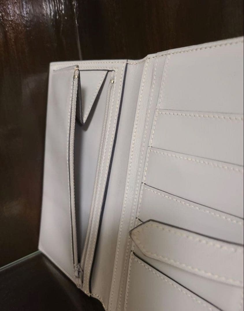 HERMES エルメス ベアン クラシック ボックスカーフ 長財布