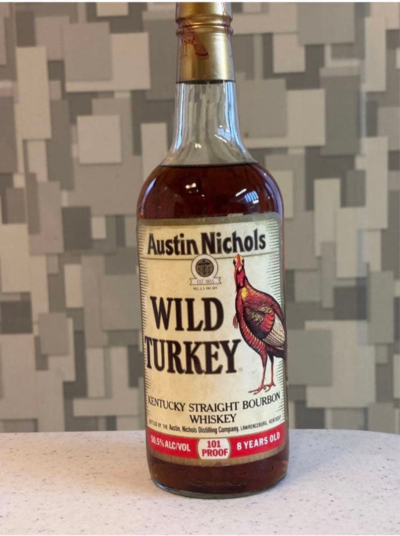 【希少・古酒】未開栓　ワイルドターキー 8年 旧 101 旧ラベル
