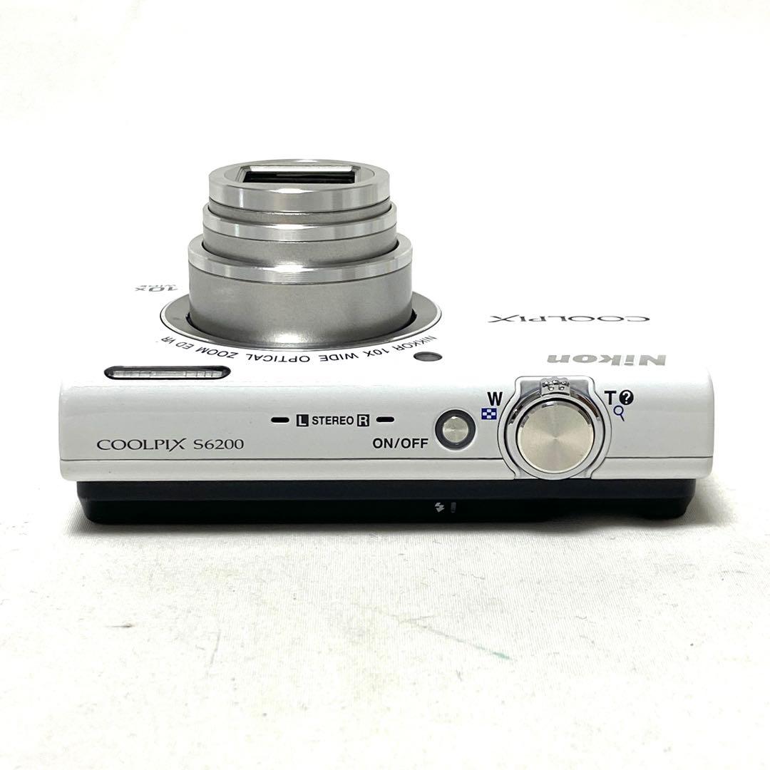 Nikon COOLPIX S6200 コンデジ ホワイト 16 メガピクセル