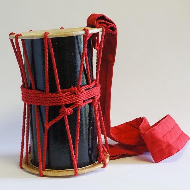 川田太鼓工房 ミニ桶太鼓 桶太鼓 和太鼓 ストラップ付き