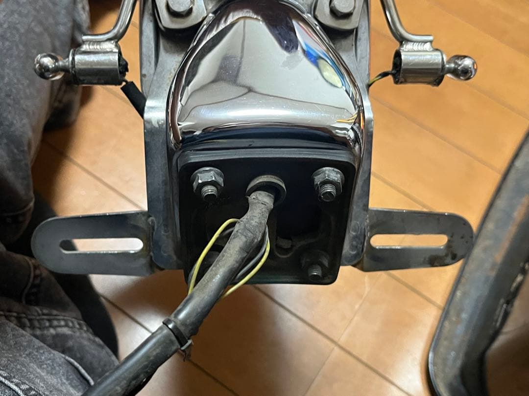 SR400 テールランプ 2%erスタービーンズウインカー シムズクラフトステー