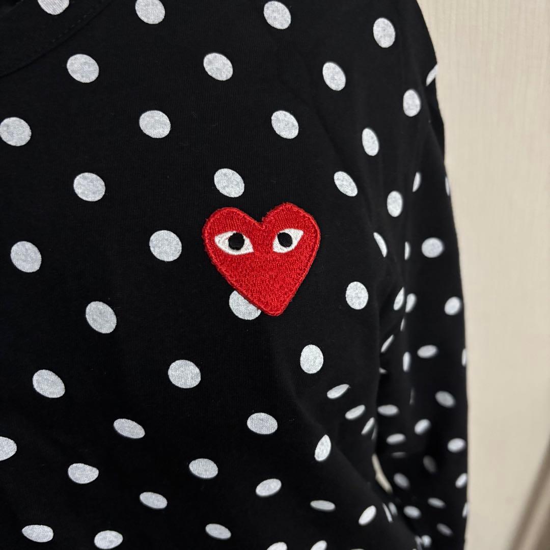 【極美品】PLAY プレイコムデギャルソン ドット Sサイズ ロンT