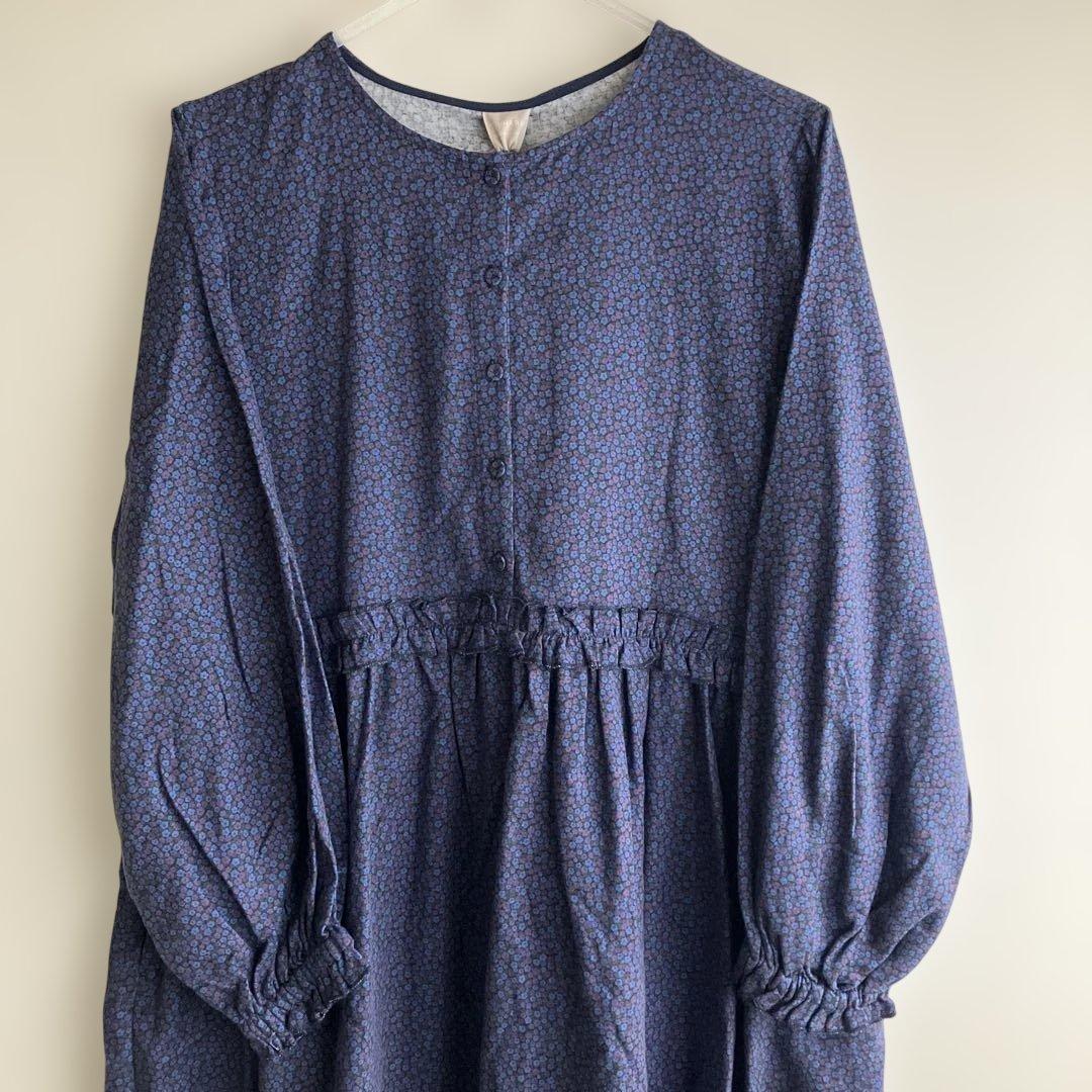 ツハル 【LIBERTY】PENNY柄ウエストフリルワンピース 新品未使用