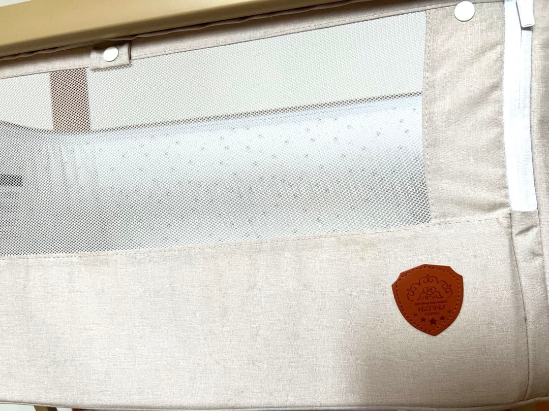 HZDMJ ベビーベッド　コンパクトベビーベッド　ベージュ　おまけあり