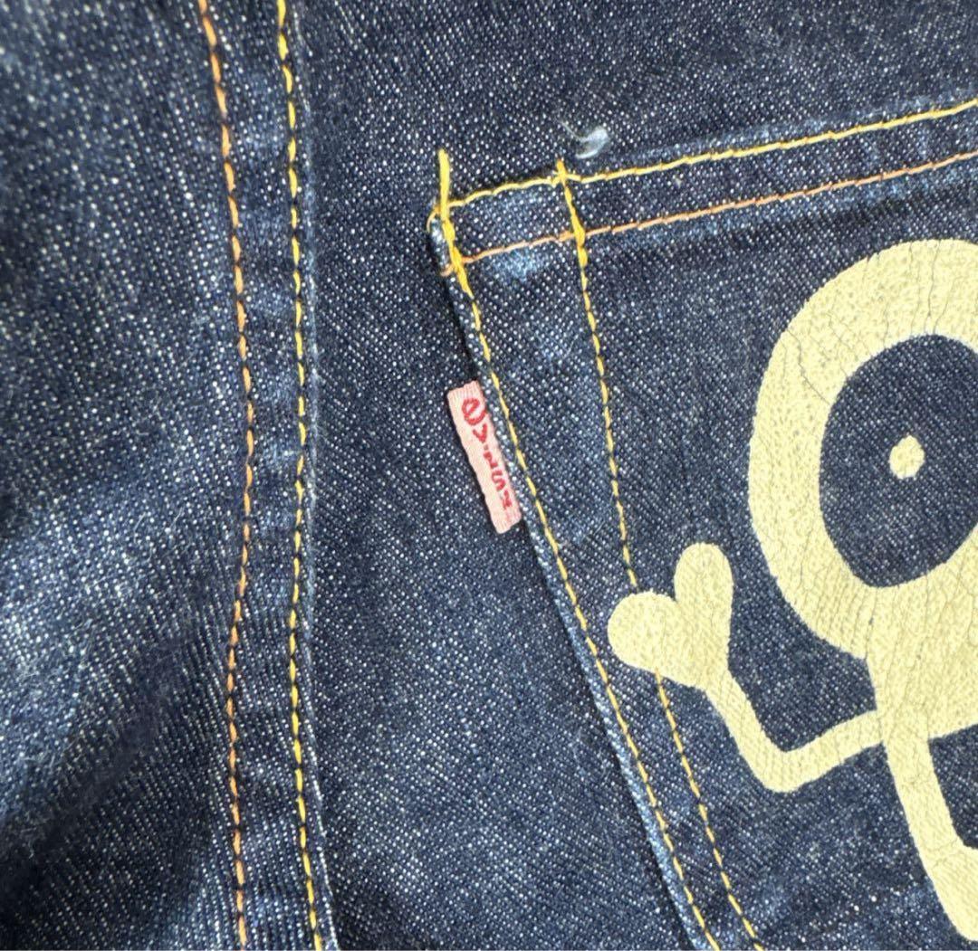 エビス ドナン ショートパンツ 27インチ デニム 濃紺 カモメ