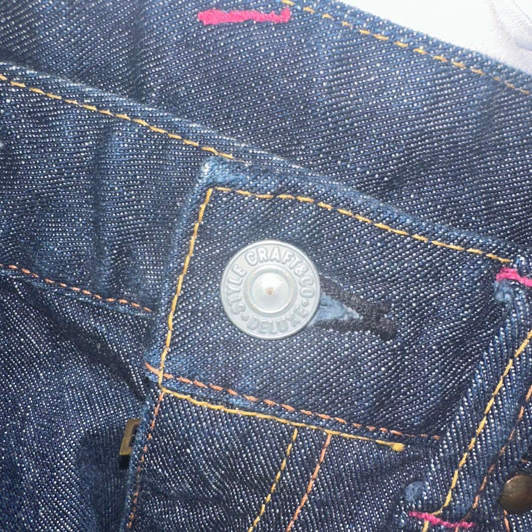 エビス ドナン ショートパンツ 27インチ デニム 濃紺 カモメ