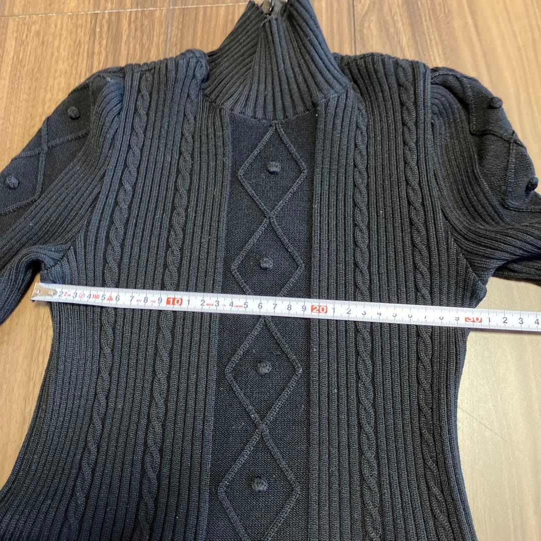 M'sニットトップス チェック柄スカート 38