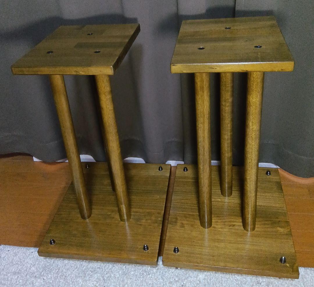 自作　木製スピーカースタンド 2個セット