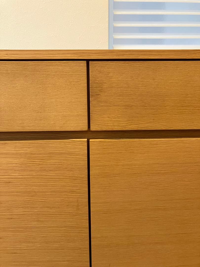 【おの】無印良品　オーク材キャビネット大 木製扉