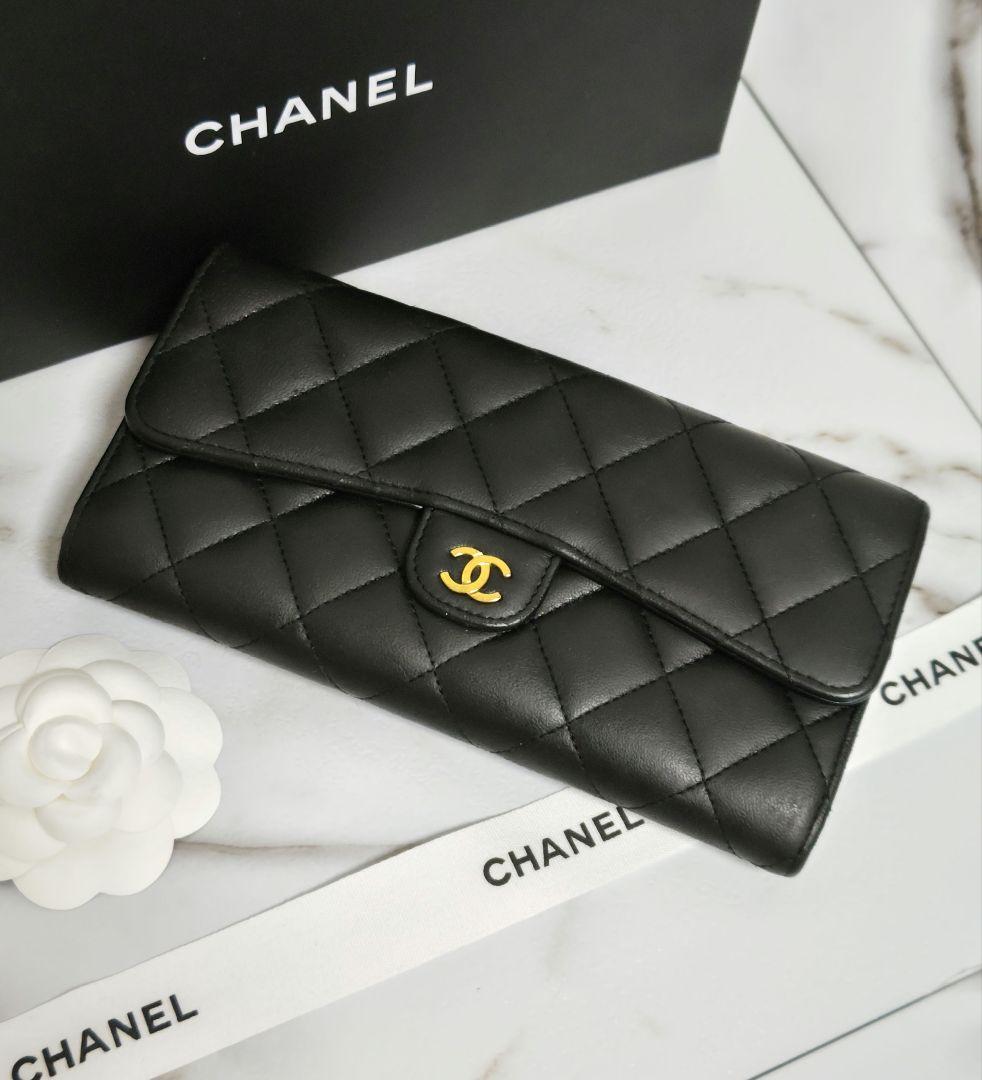 CHANEL シャネル クラシック マトラッセ ロングフラップウォレット 長財布