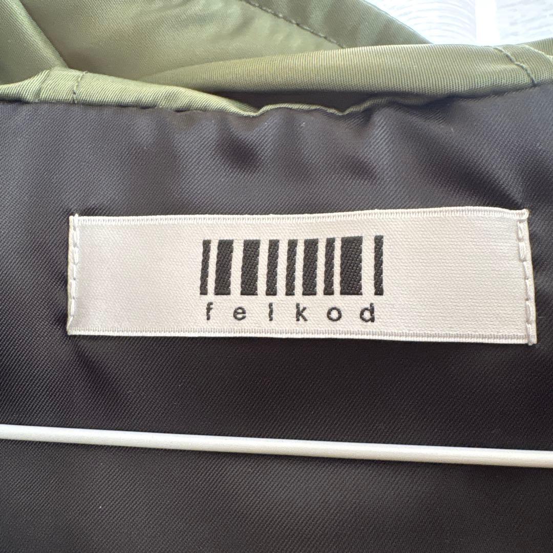 トップス folkod High Neck Hooded MA-1 Type Vest