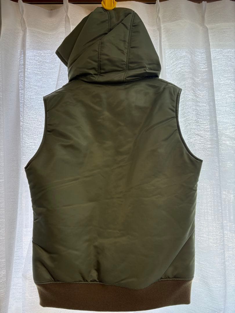 トップス folkod High Neck Hooded MA-1 Type Vest