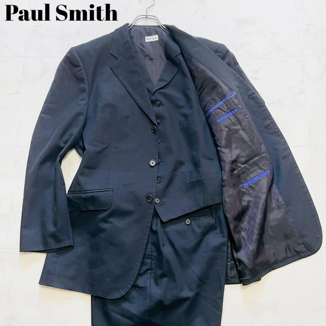 美品✨ポールスミス 大きいサイズ スリーピーススーツセットアップ 黒 2XL