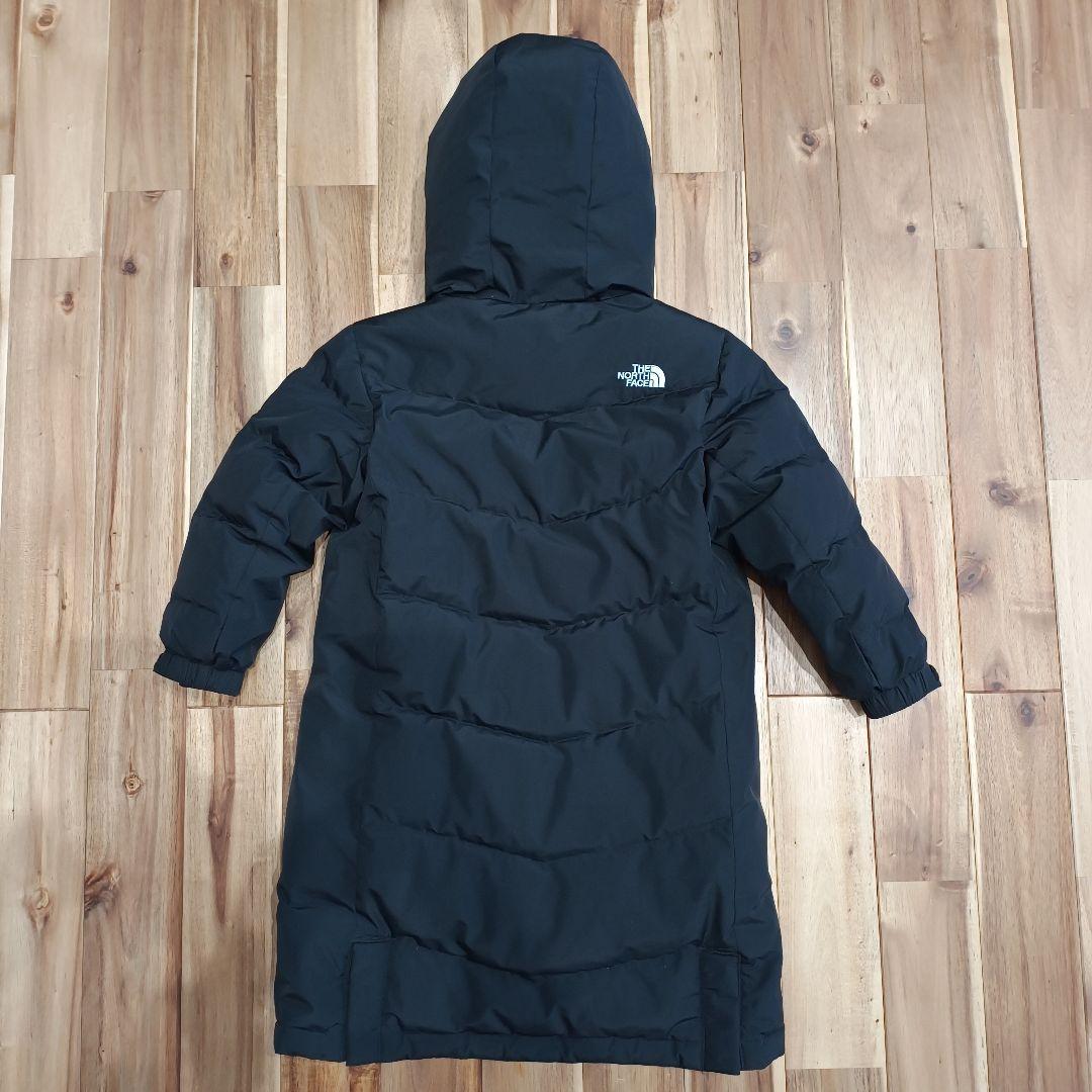 美品　限定　ノースフェイス　ロング　ダウンジャケット　ブラック　キッズ110