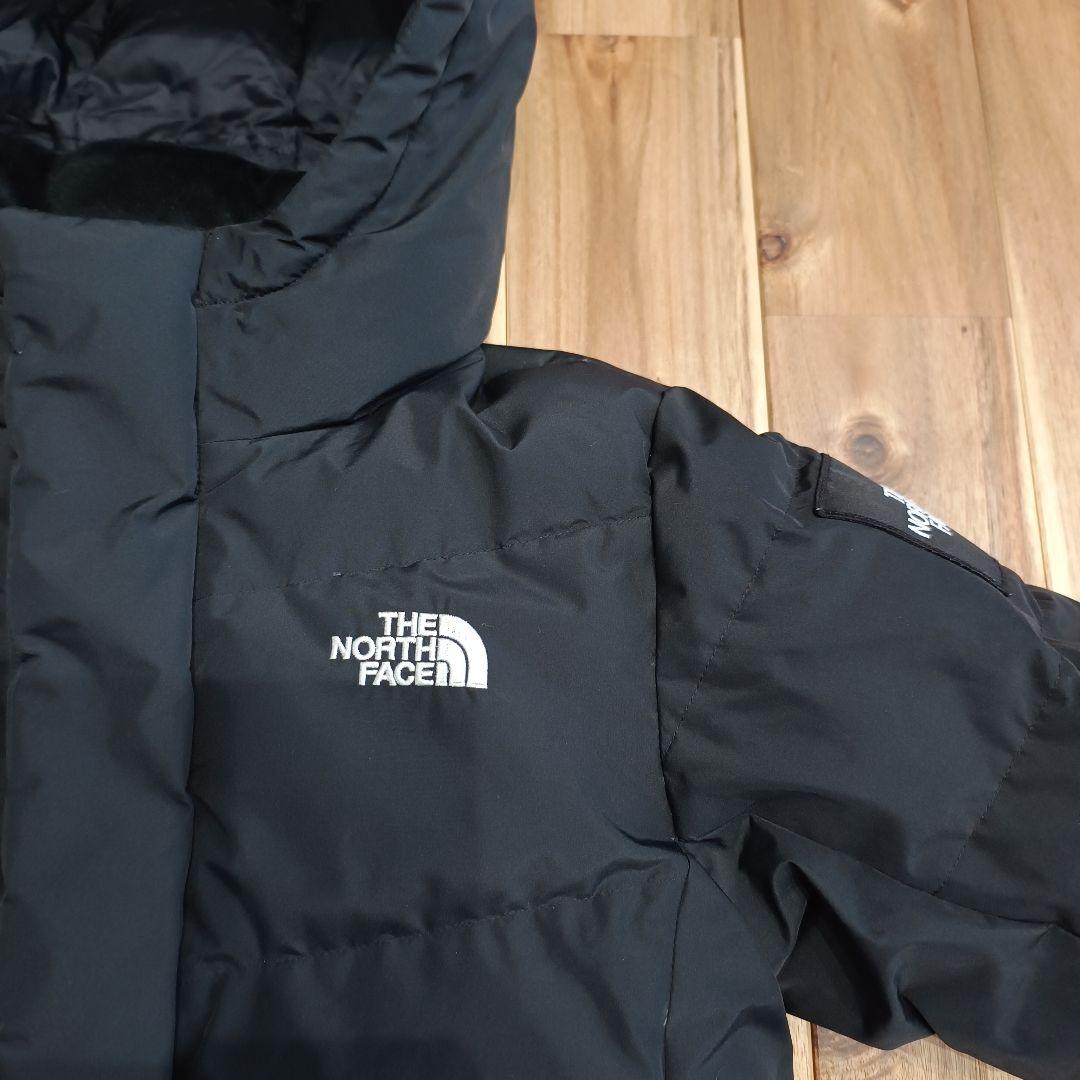 美品　限定　ノースフェイス　ロング　ダウンジャケット　ブラック　キッズ110