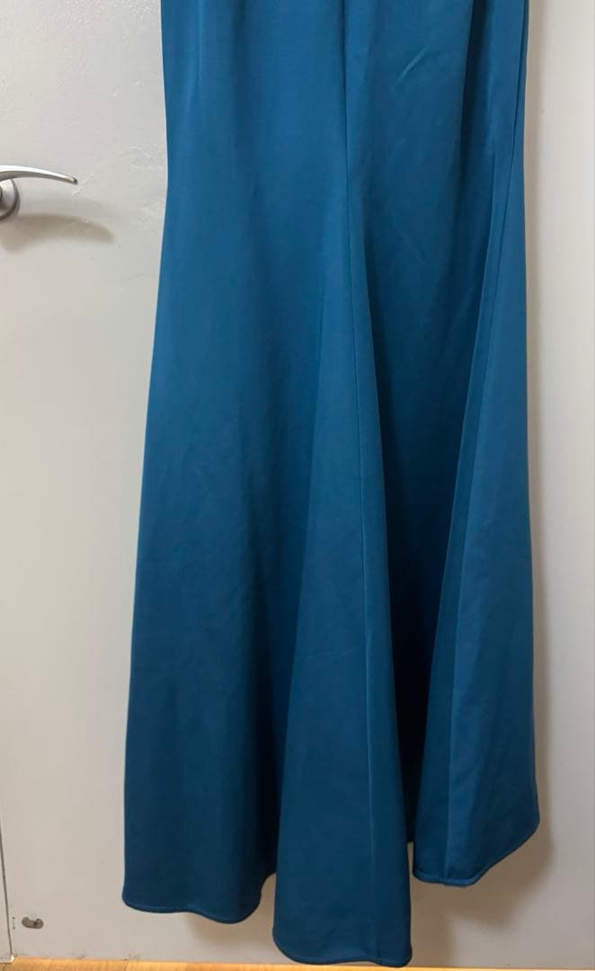 angelR エンジェルアール　青　紺　ロングドレス　スリット　M
