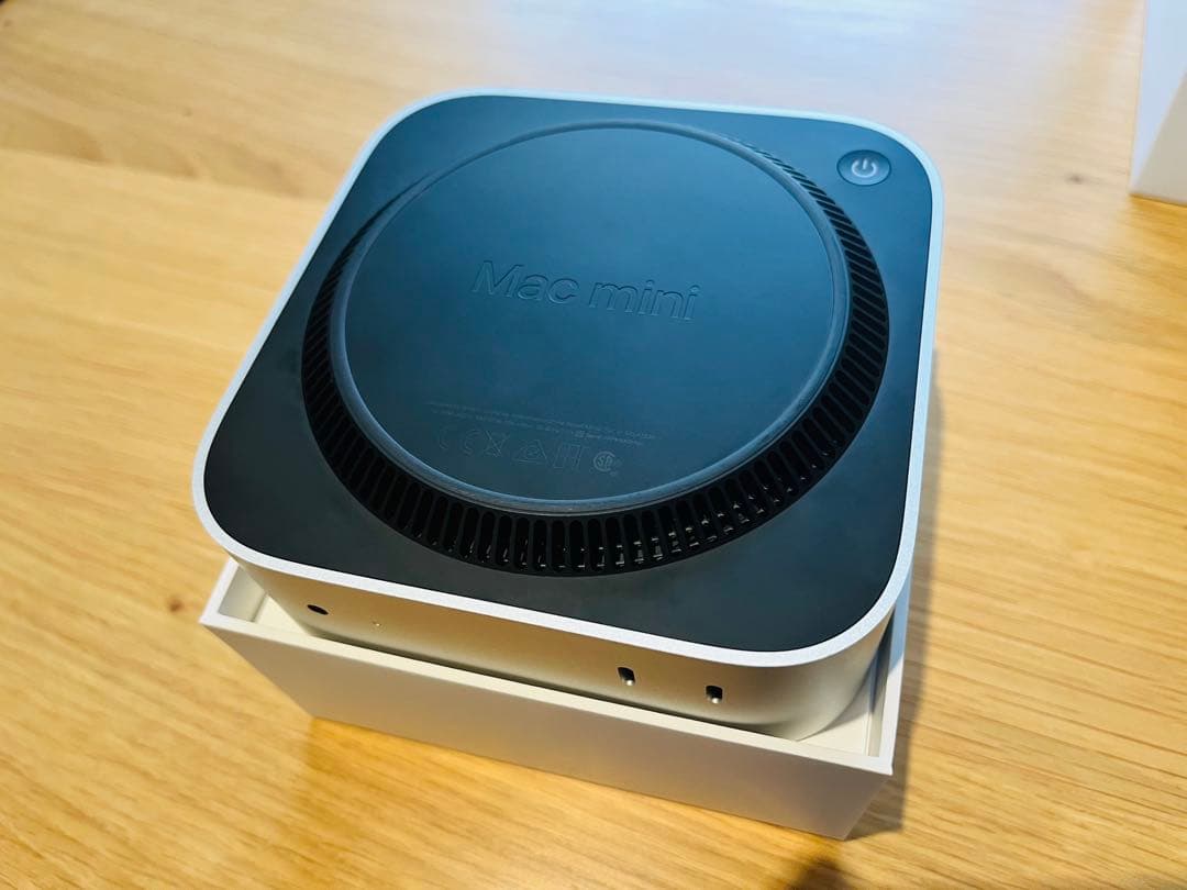 Apple M4 Mac mini（メモリ32GB 、SSD512GB