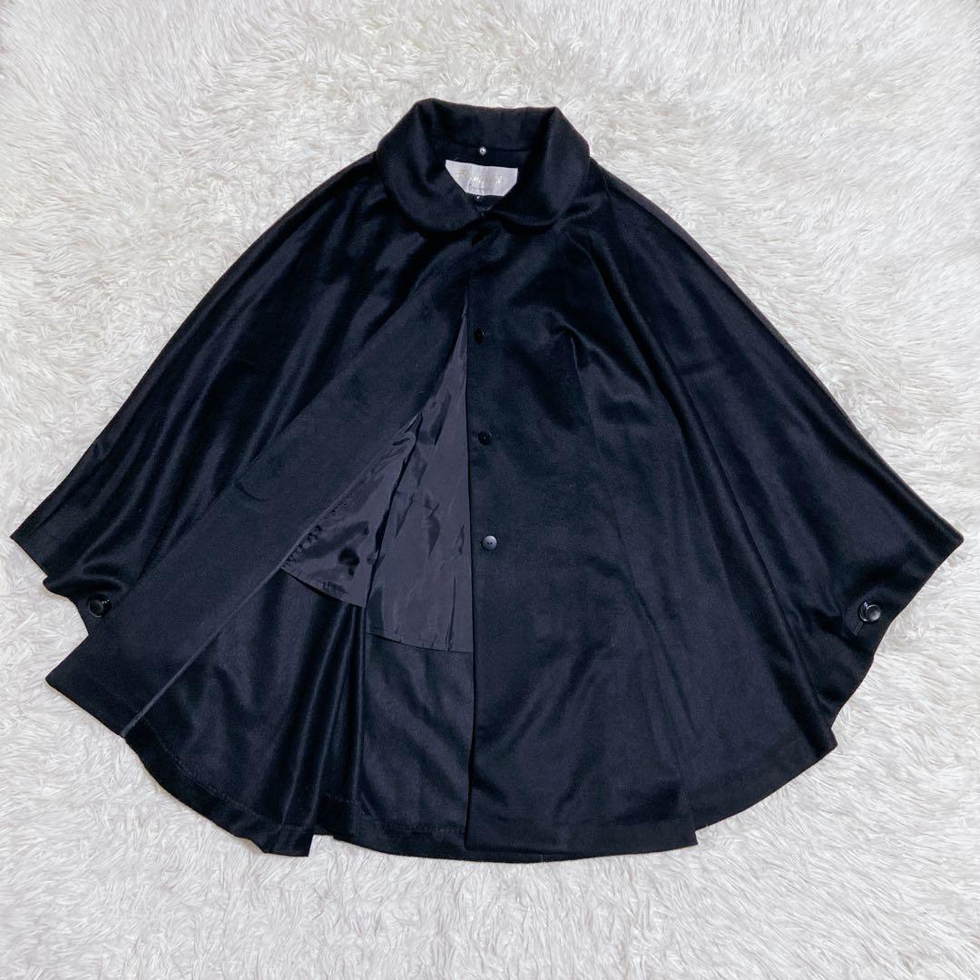 FUJII KEORI 藤井毛織　カシミヤ100% ポンチョ　ケープコート