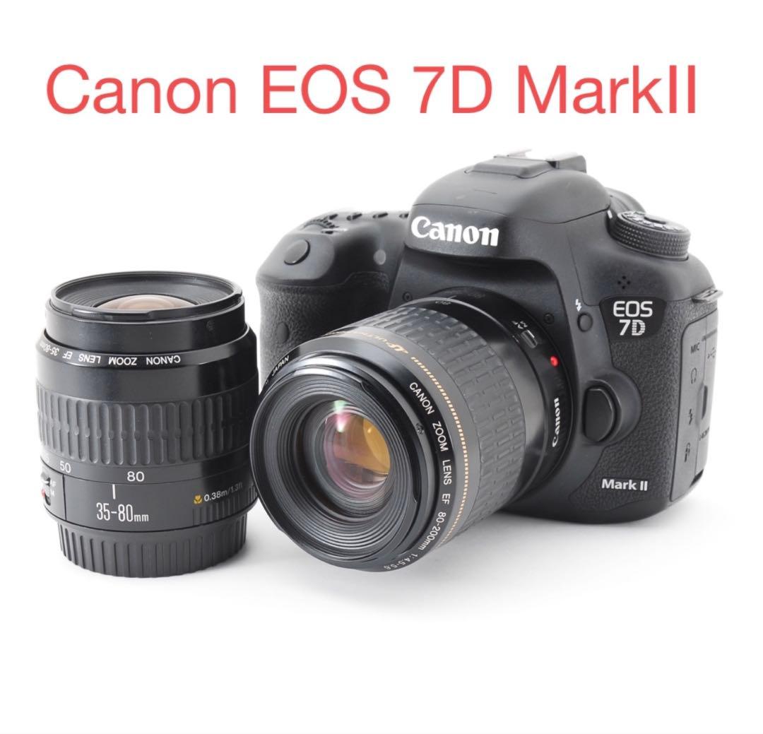 一眼レフカメラCanon EOS 7D Mark II 標準&望遠レンズセット