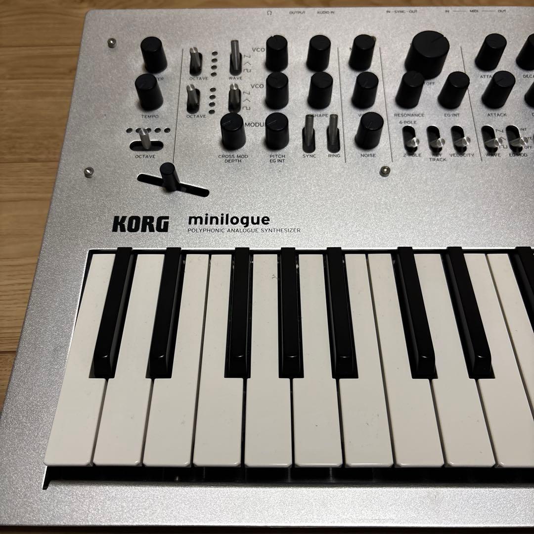【美品】KORG minilogue アナログシンセサイザー 37鍵
