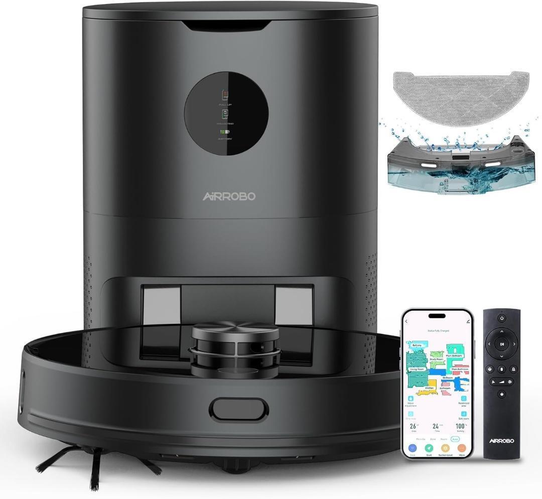 AIRROBO ロボット掃除機 自動ごみ収集 レーザーナビゲーション