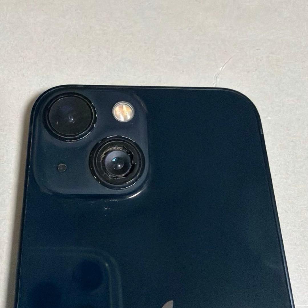 iPhone 13 mini ミッドナイト SIMフリー カメラレンズ割れ有