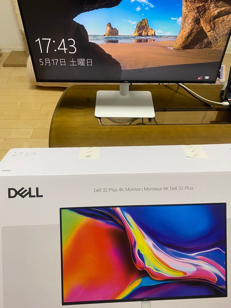 開封のみDell 32 Plus 4Kモニター S3225QS 4K 32インチ