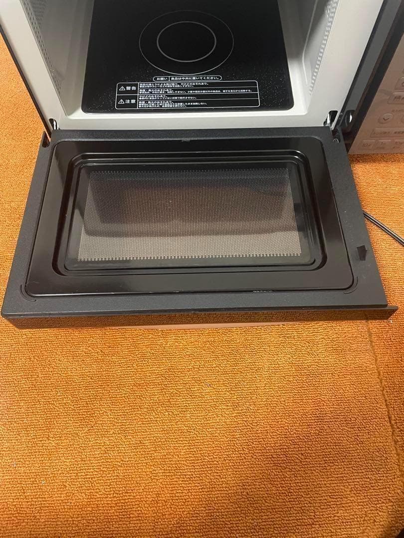 美品 Haier 2021年製 電子レンジ スタイリッシュモデル Hzフリー
