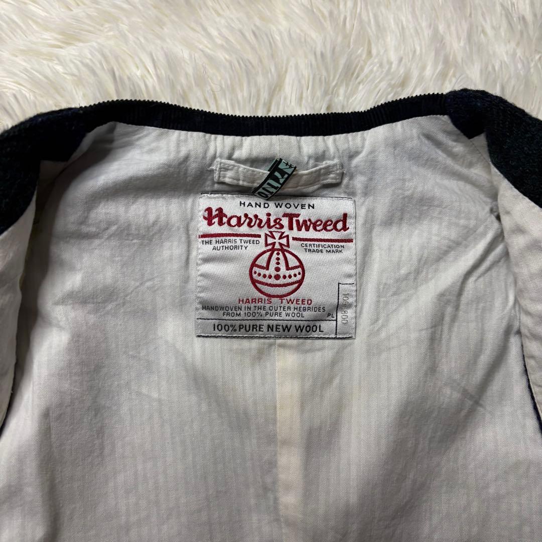 BEAMS+ ハリスツイード ベスト ブラックウォッチチェック ジレ カジュアル