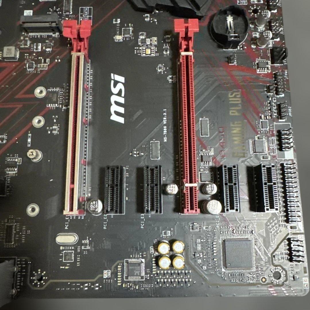 m*価様 チ*ン様 MSI B450 GAMINGPLUS マザーボードとRyz