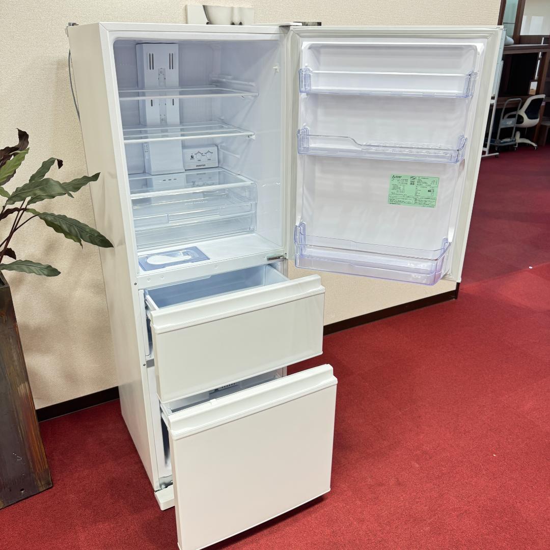 東京23区送料無料　超美品三菱3ドア冷蔵庫　2024年製330L　洗浄/除菌済み