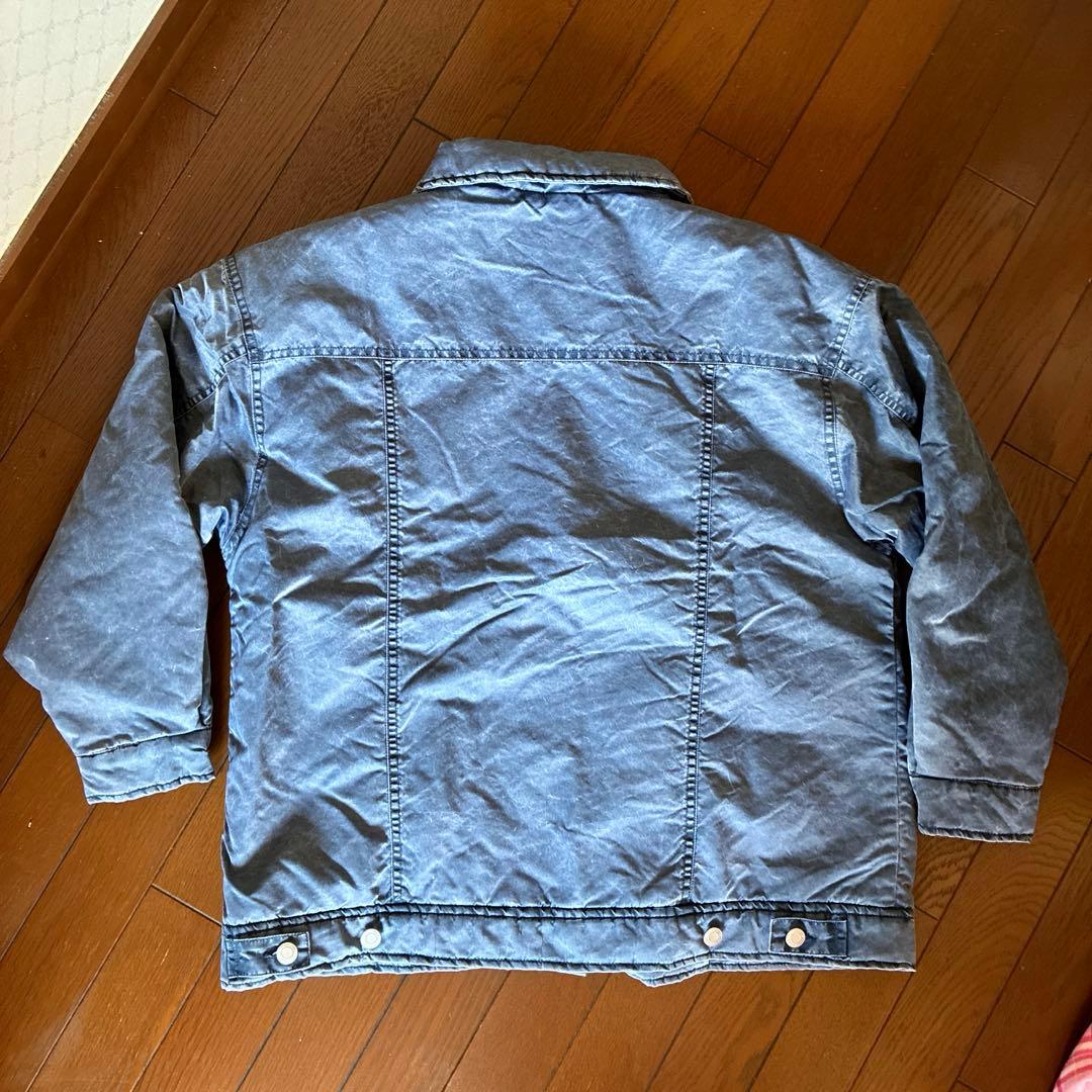 niko and... デニム風 ストーンウォッシュGジャン ブルー