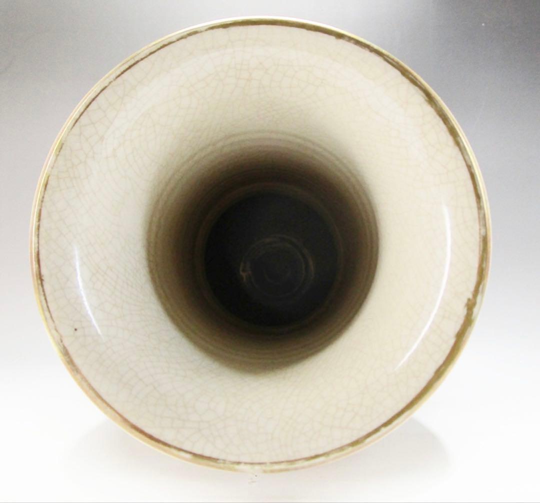 大花瓶 花器 花瓶 花器 飾壺 薩摩 春洋銘　高さ約54cm　重さ4.7㎏