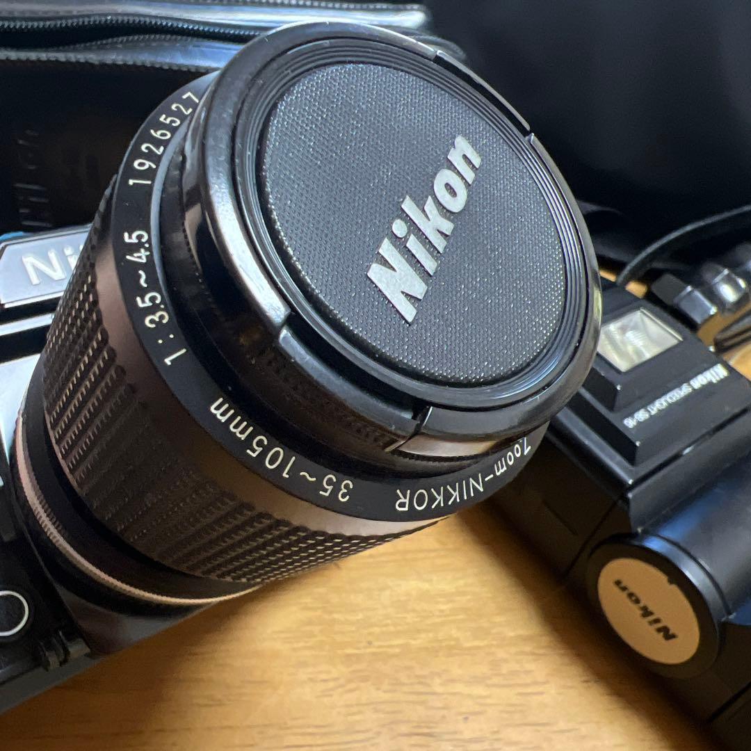 Nikon ニコン　FA フラッシュ　レンズ　フィルム　美品　バック　ケース　革