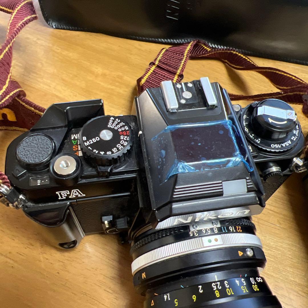 Nikon ニコン　FA フラッシュ　レンズ　フィルム　美品　バック　ケース　革