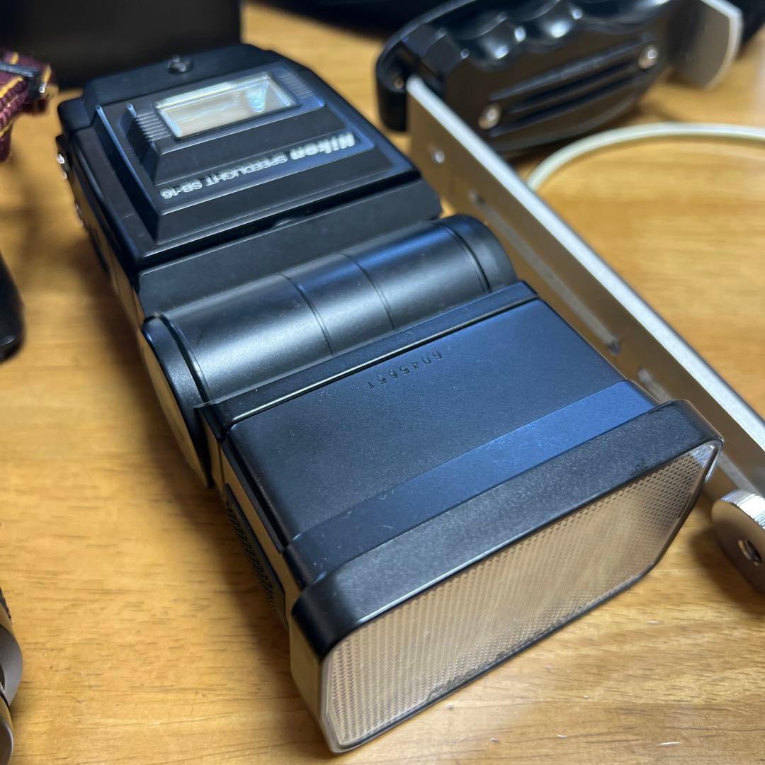 Nikon ニコン　FA フラッシュ　レンズ　フィルム　美品　バック　ケース　革