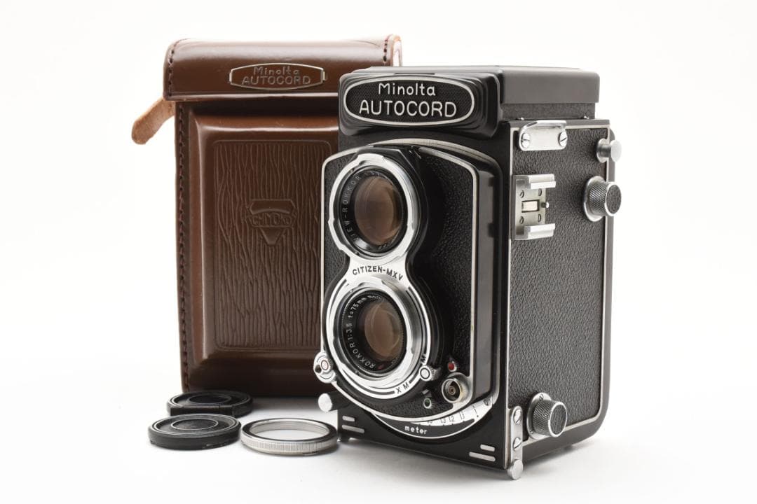 【難あり美品】Minolta AUTOCORD 二眼レフ 皮ケース付き